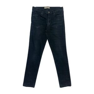 Gap 1969 Women's Jeans‎ Black Size 29 Tall Real Straight Stretch Mid Rise Denim